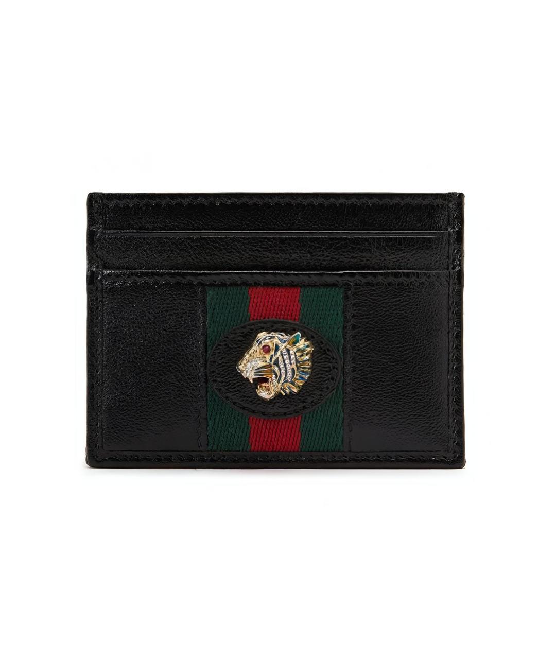 GUCCI Черный кожаный кардхолдер, фото 6