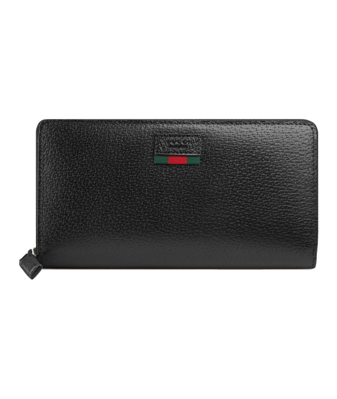 GUCCI Черный кожаный кошелек, фото 5