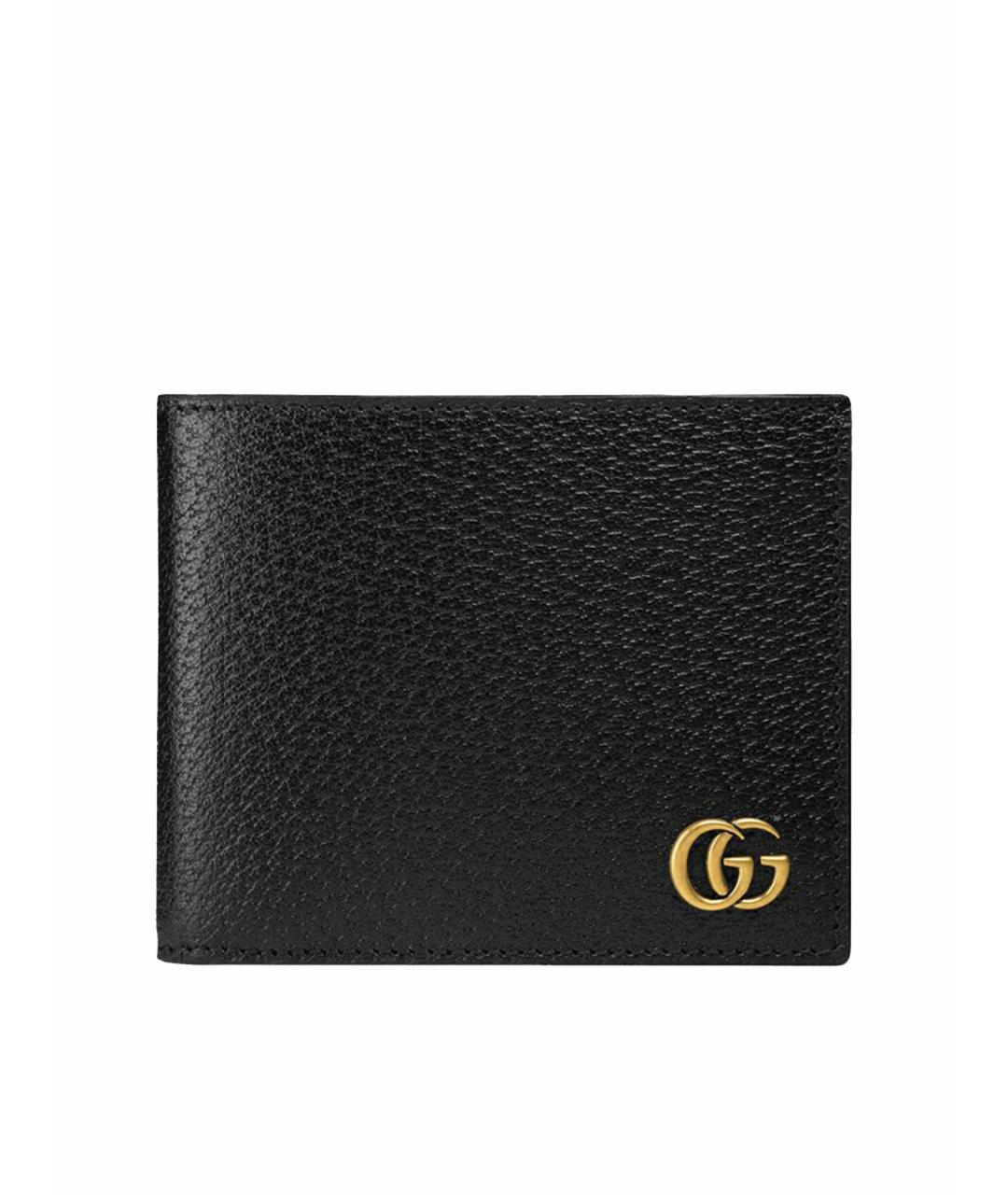 GUCCI Черный кожаный кошелек, фото 1
