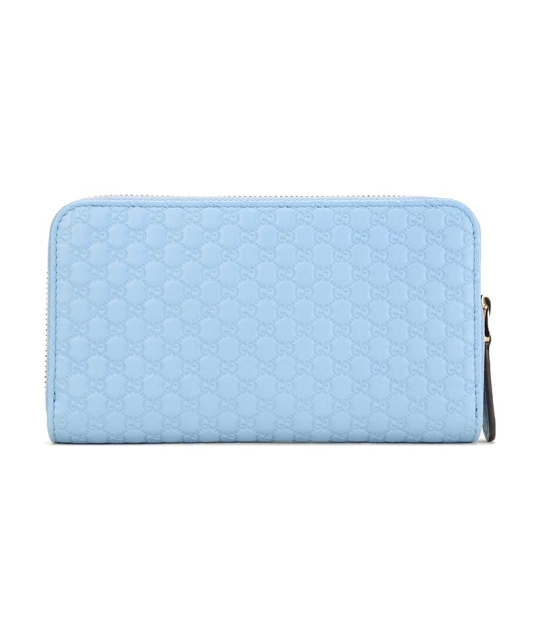 GUCCI Голубой кожаный кошелек, фото 2