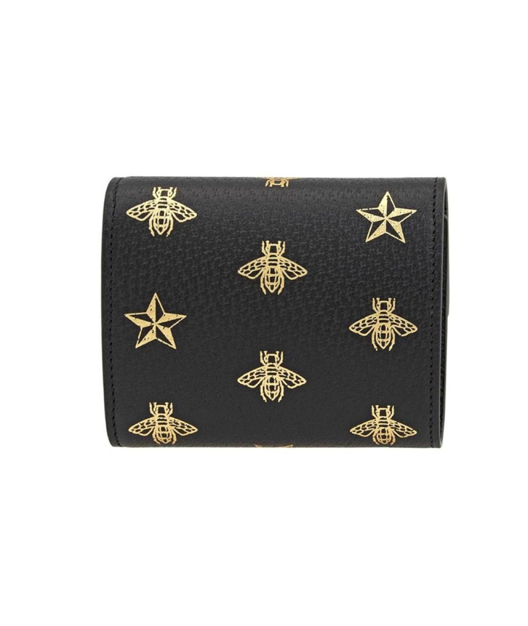 GUCCI Черный кожаный кошелек, фото 3