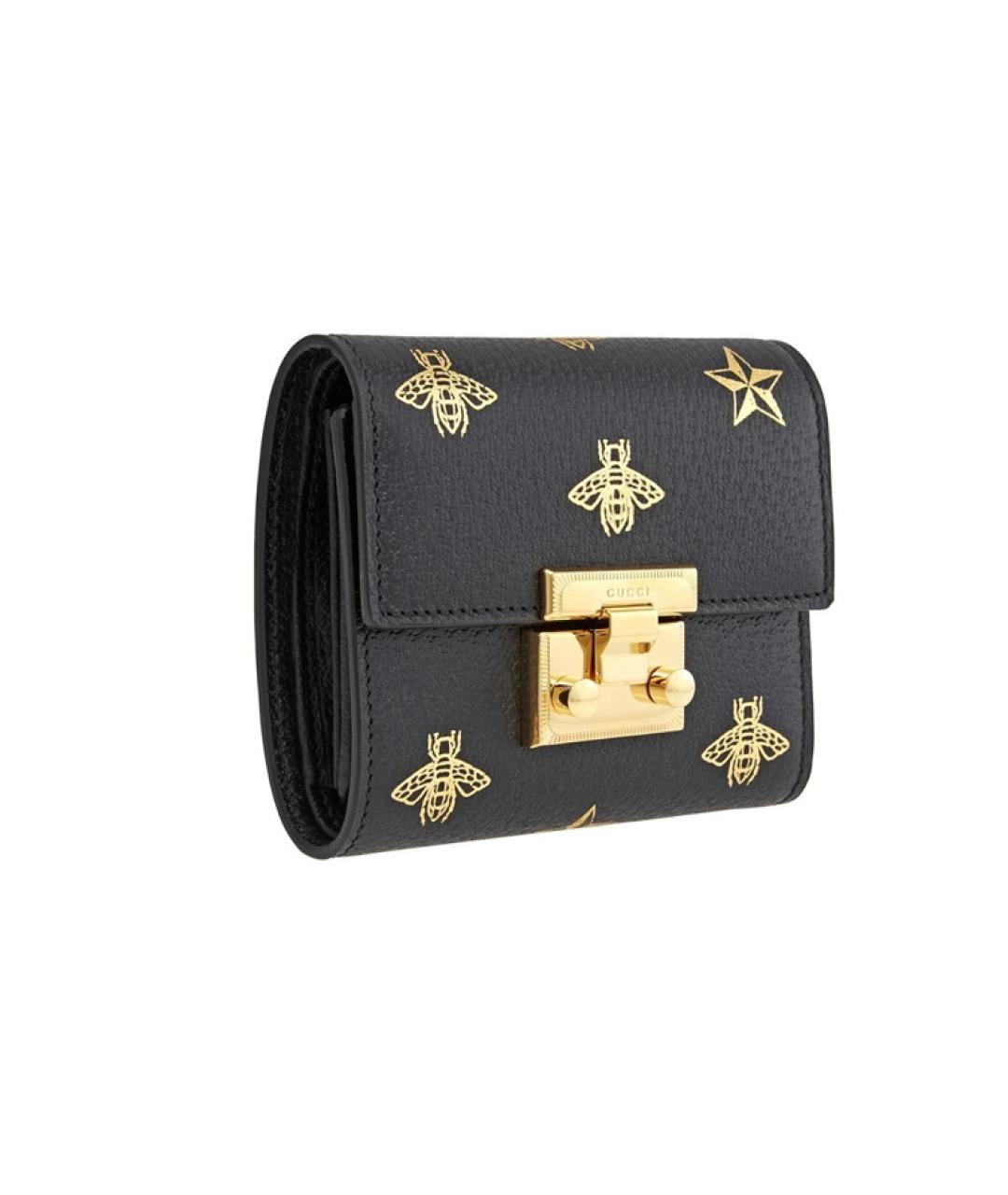 GUCCI Черный кожаный кошелек, фото 2