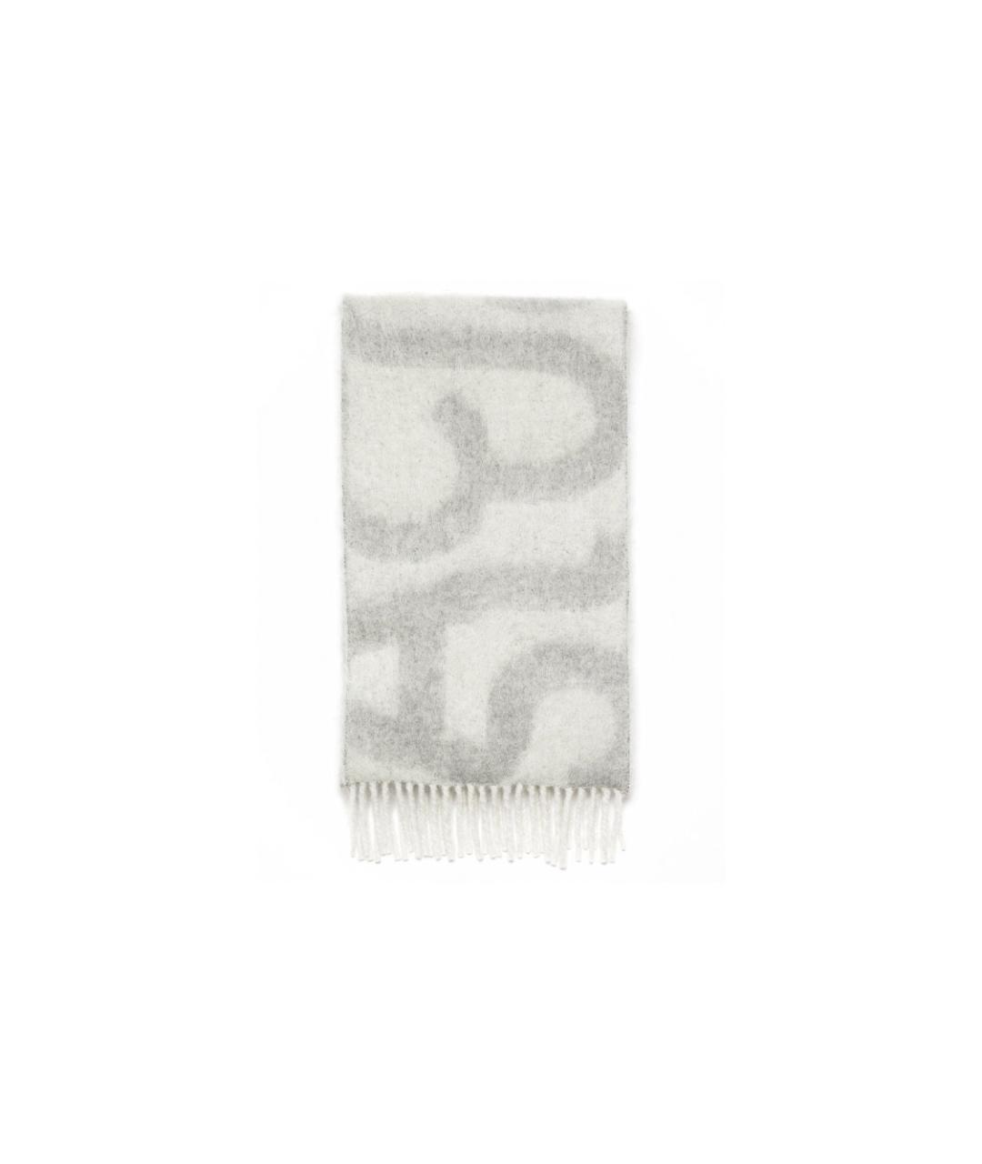 ACNE STUDIOS Серый кашемировый шарф, фото 1