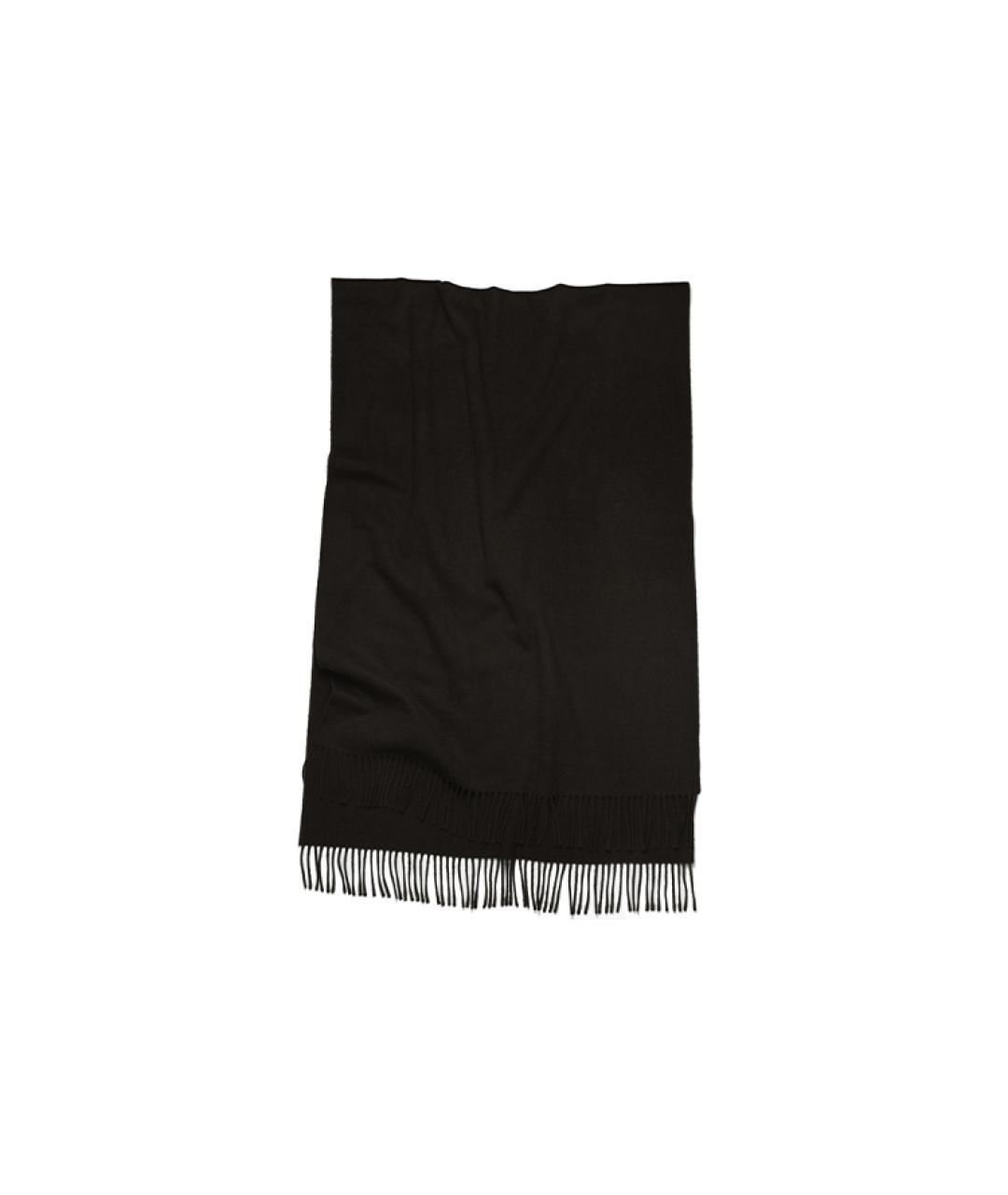 ACNE STUDIOS Черный шерстяной шарф, фото 1