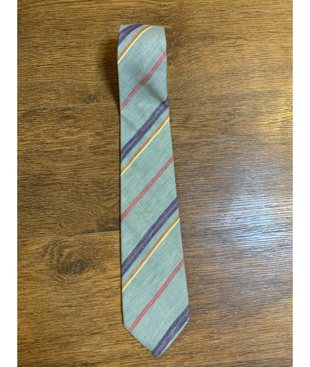 FENDI VINTAGE Мульти шелковый галстук, фото 7