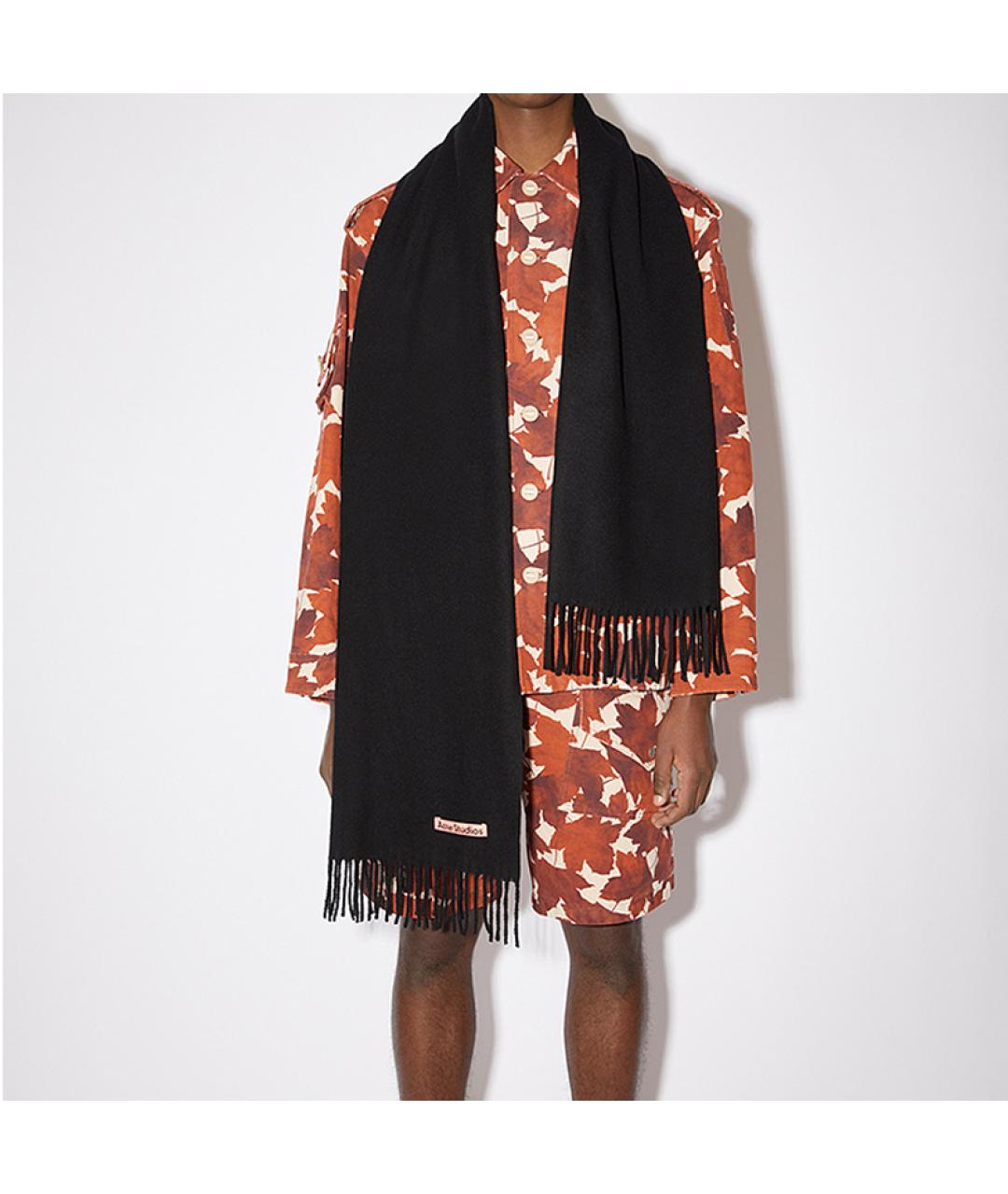 ACNE STUDIOS Черный шарф, фото 4