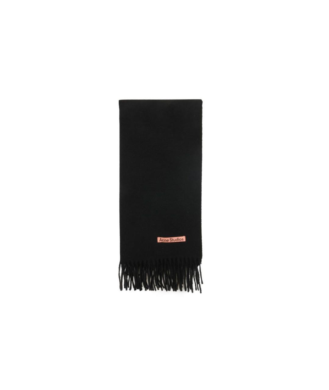 ACNE STUDIOS Черный шарф, фото 1