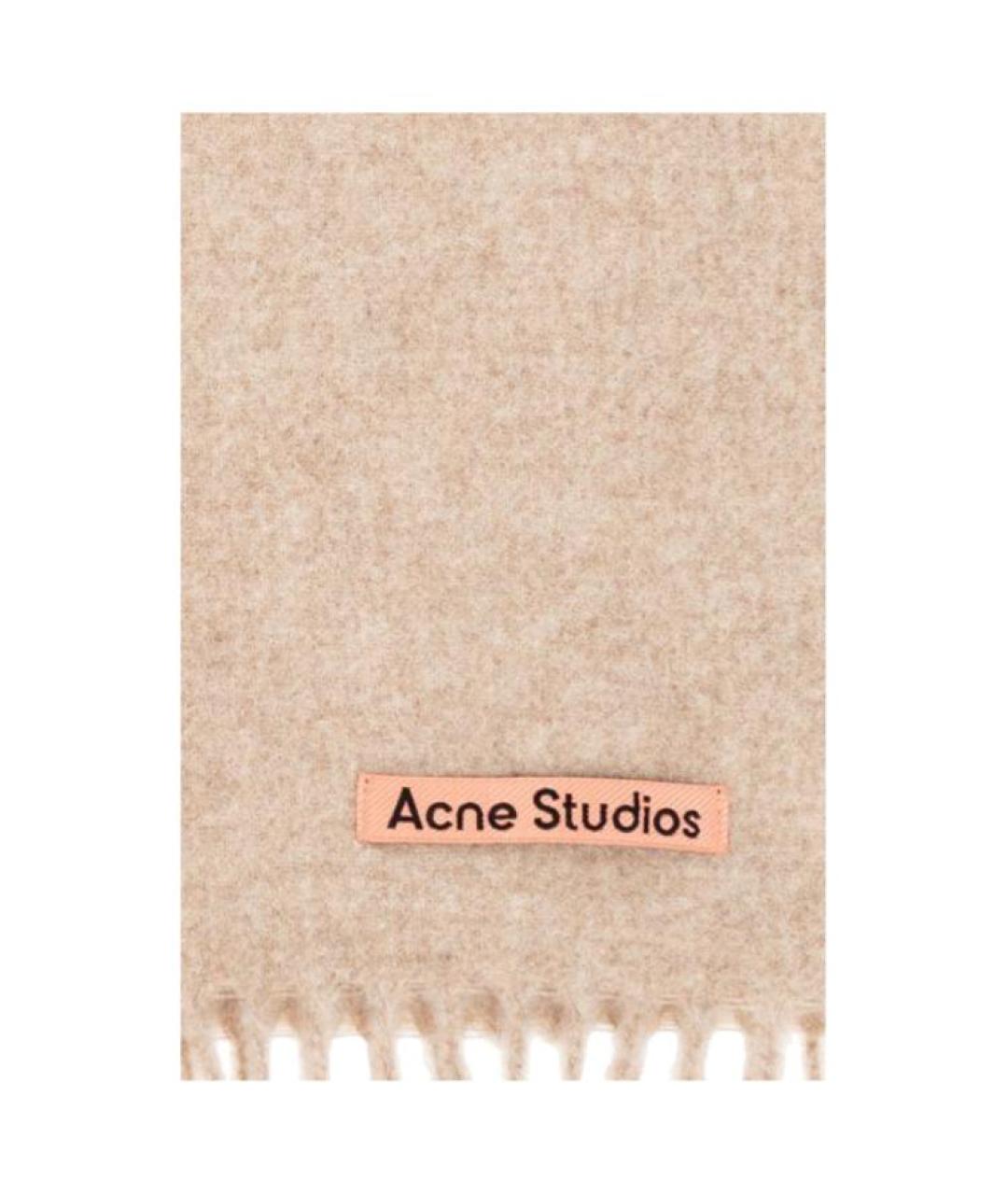 ACNE STUDIOS Бежевый шарф, фото 5