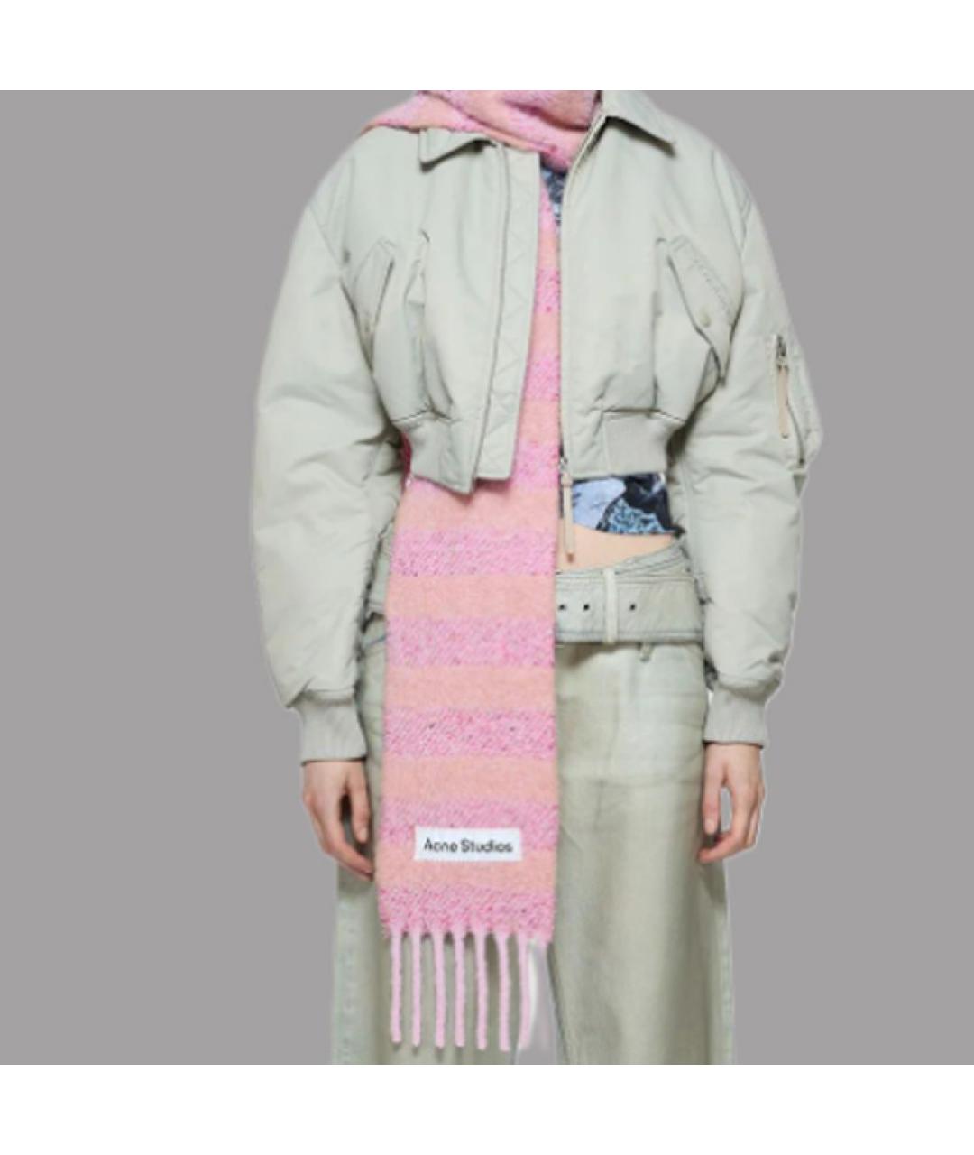ACNE STUDIOS Розовый шарф, фото 4