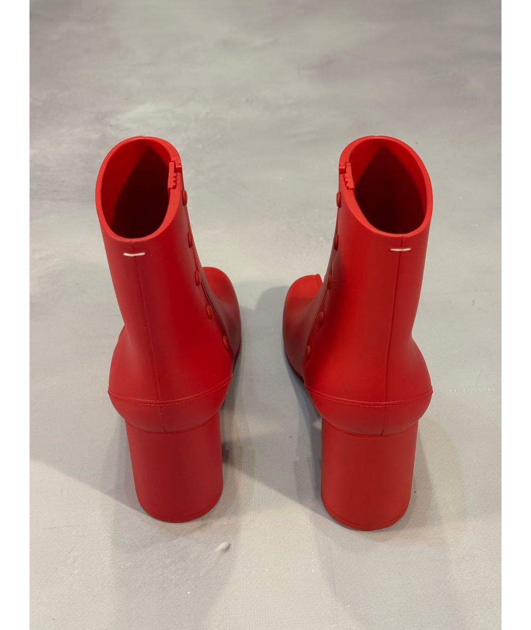 MAISON MARGIELA Красные ботильоны, фото 4