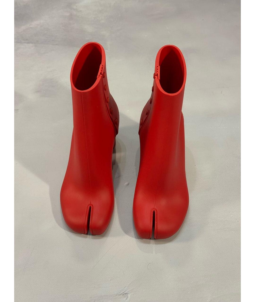 MAISON MARGIELA Красные ботильоны, фото 3