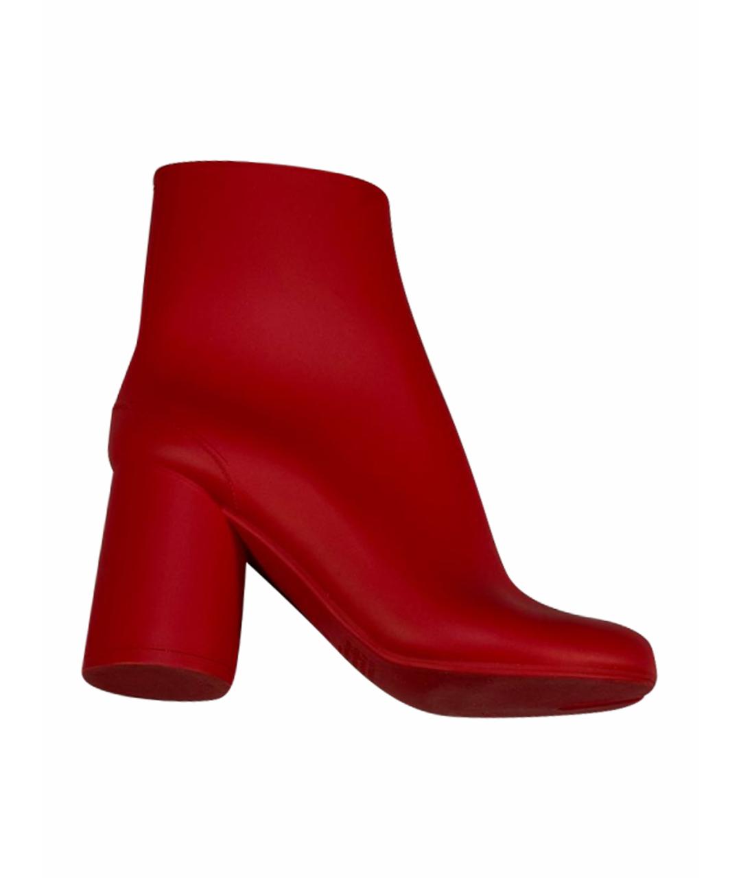 MAISON MARGIELA Красные ботильоны, фото 9