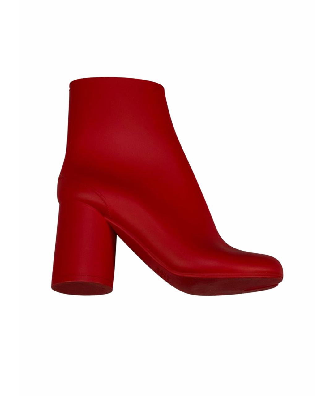 MAISON MARGIELA Красные ботильоны, фото 1