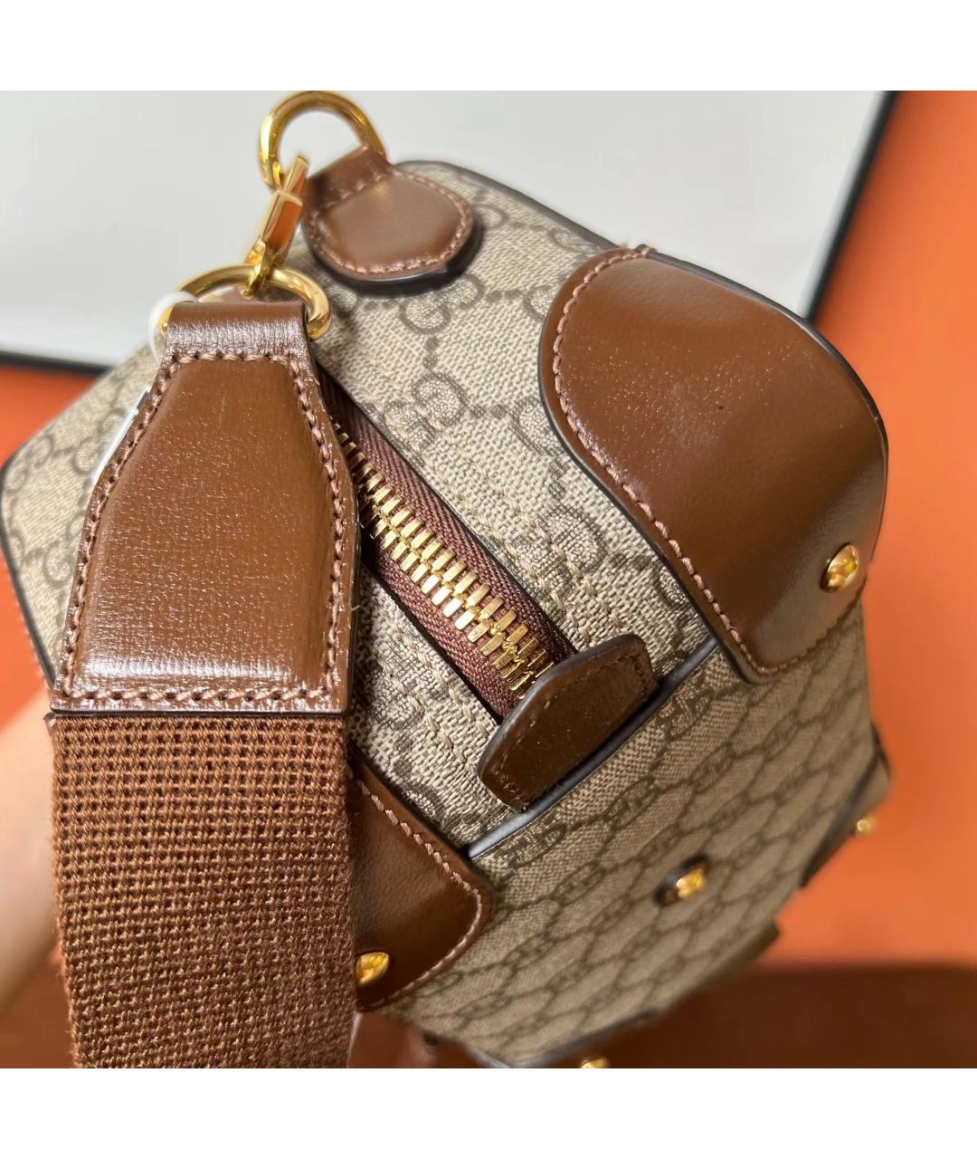 GUCCI Кожаная сумка через плечо, фото 7
