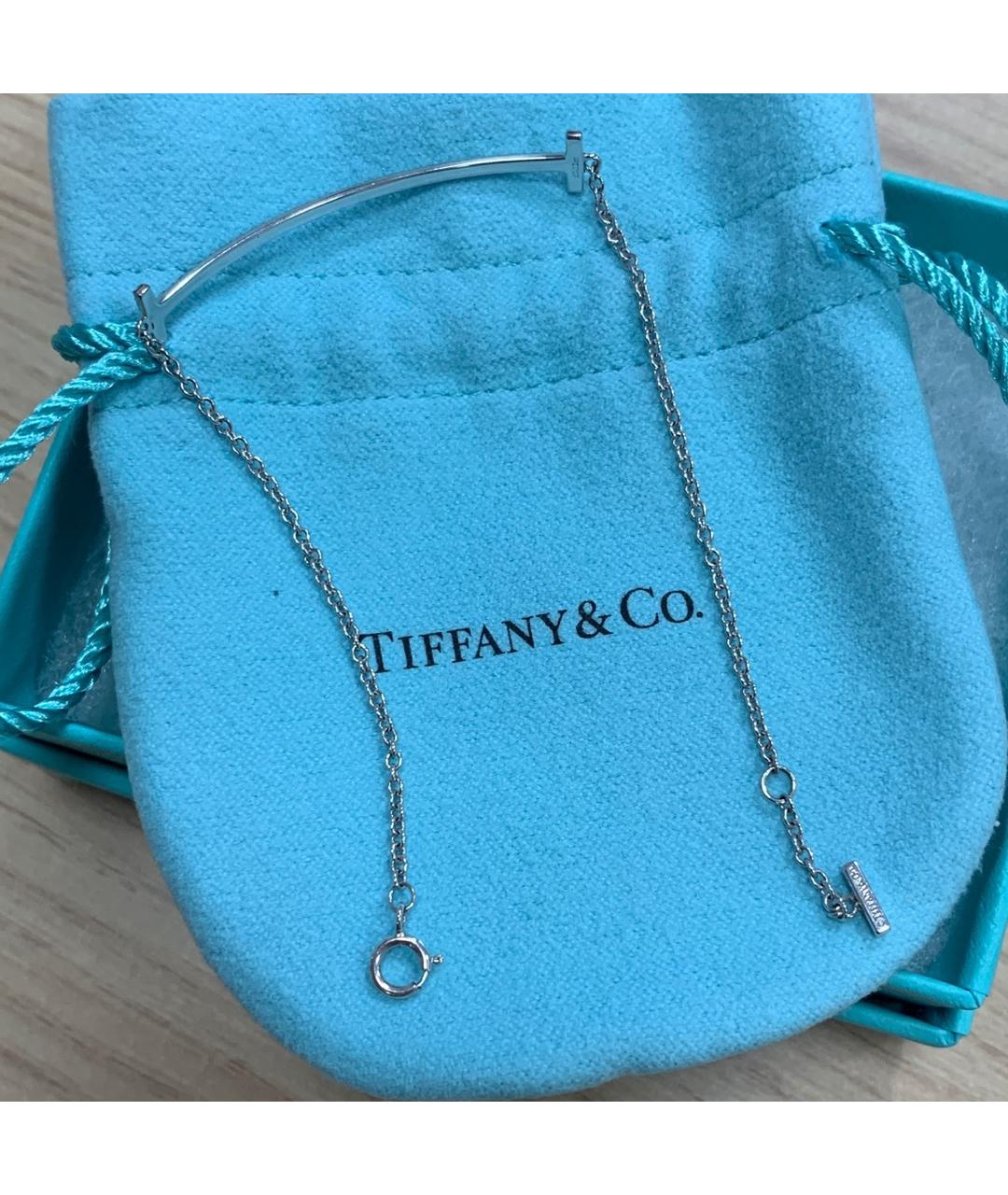 TIFFANY&CO Серебрянный браслет из белого золота, фото 2