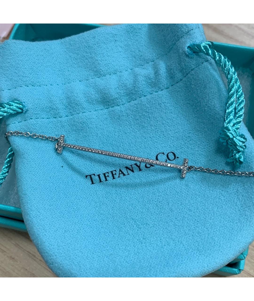 TIFFANY&CO Серебрянный браслет из белого золота, фото 8