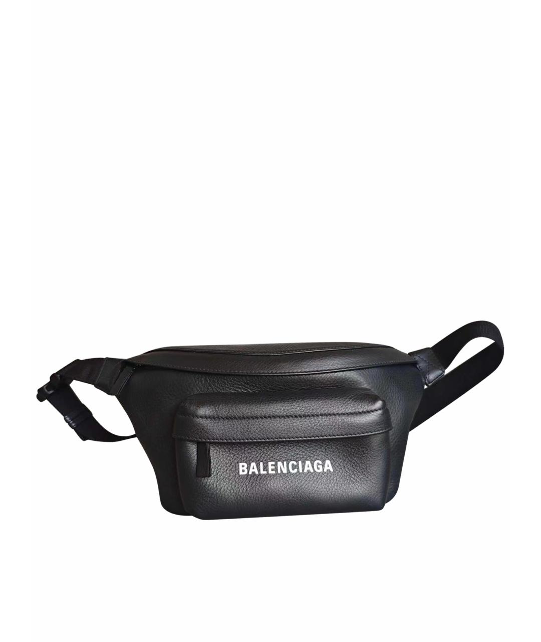 BALENCIAGA Черная поясная сумка, фото 1