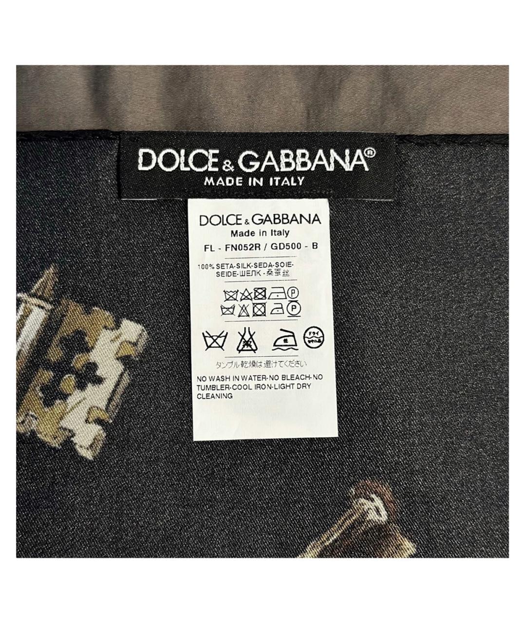 DOLCE&GABBANA Шелковый платок, фото 3