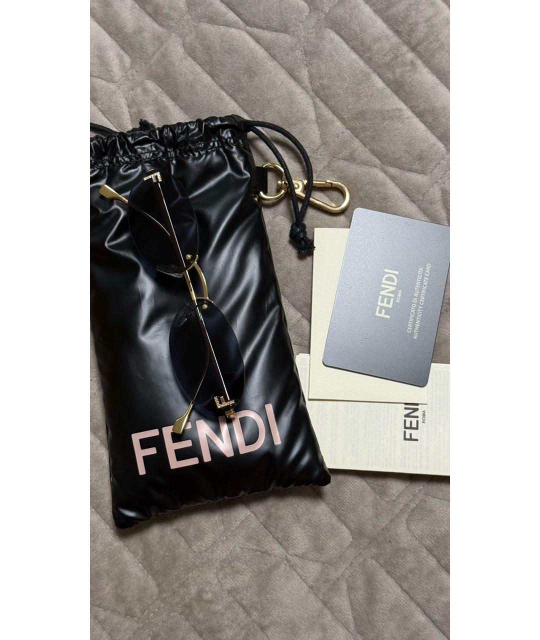 FENDI Темно-синие солнцезащитные очки, фото 8