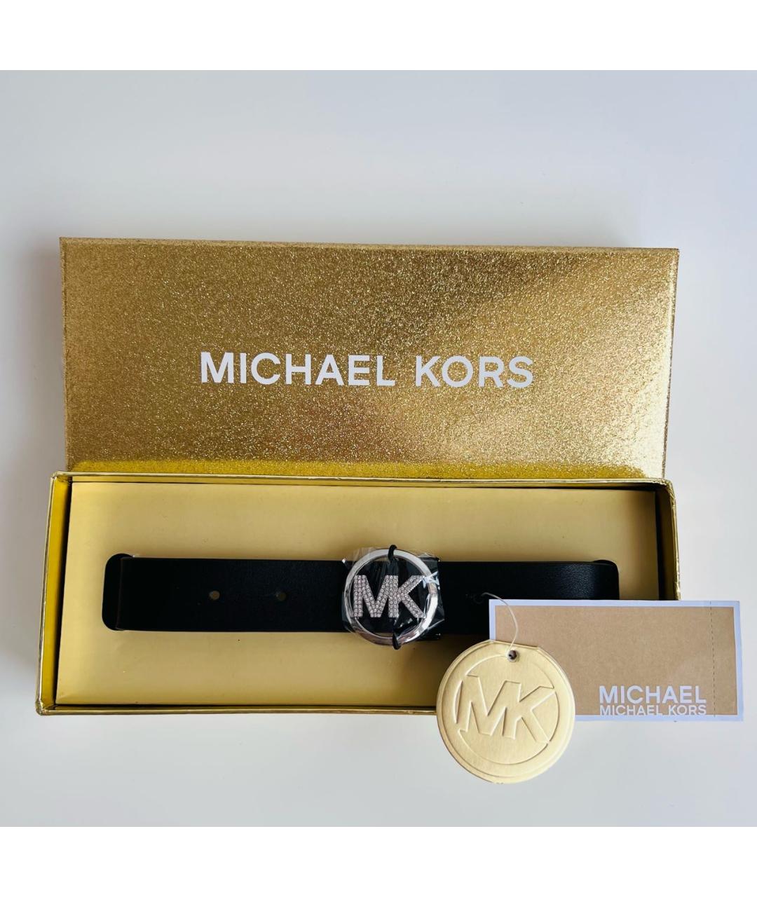 MICHAEL MICHAEL KORS Черный ремень, фото 2