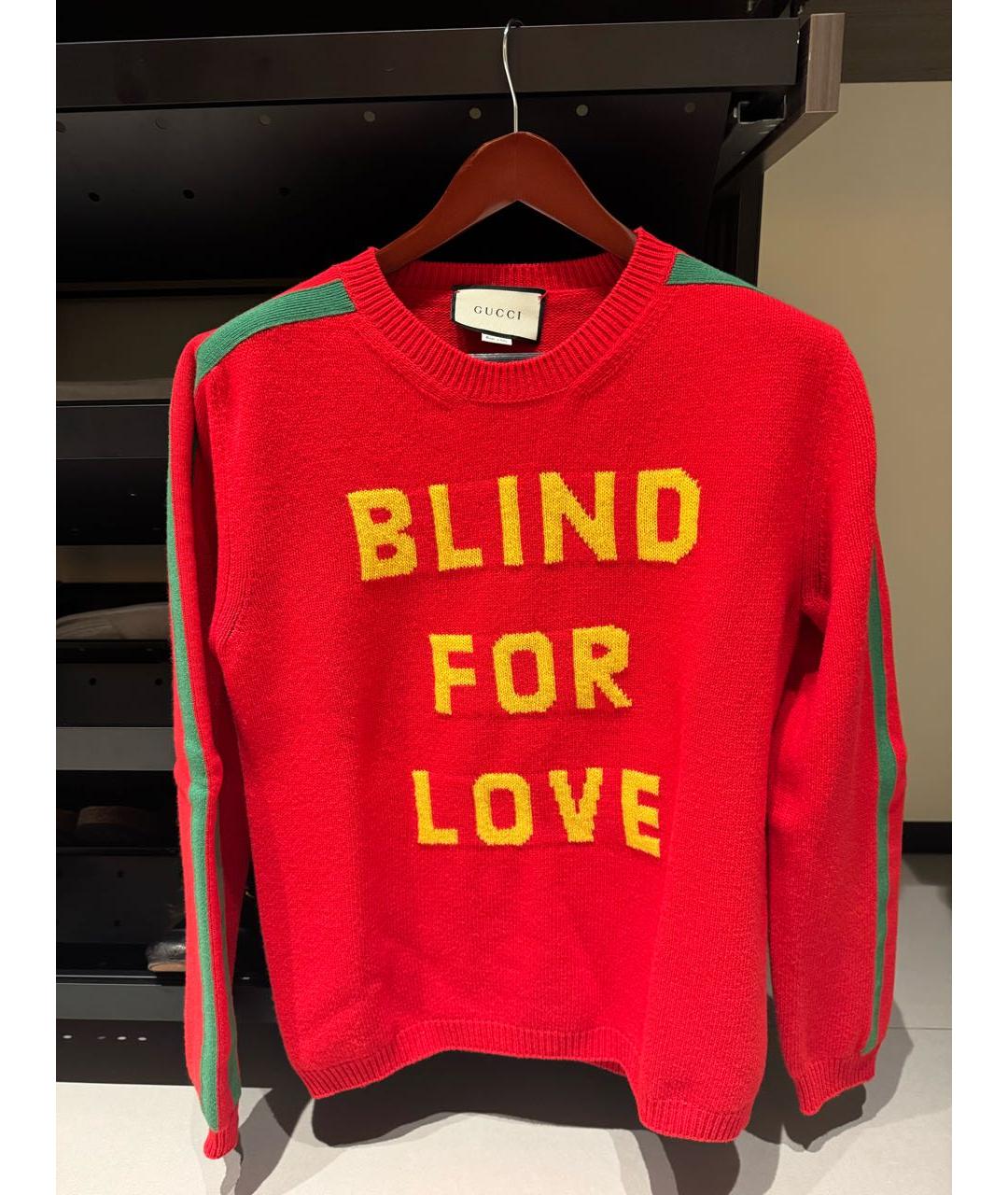 GUCCI Красный шерстяной джемпер / свитер, фото 8