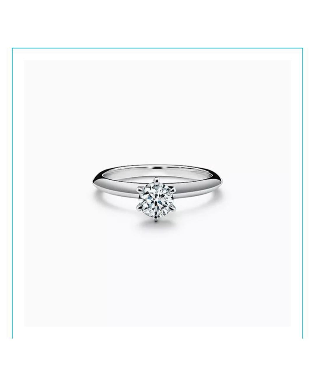 TIFFANY&CO Серебряное платиновое кольцо, фото 1