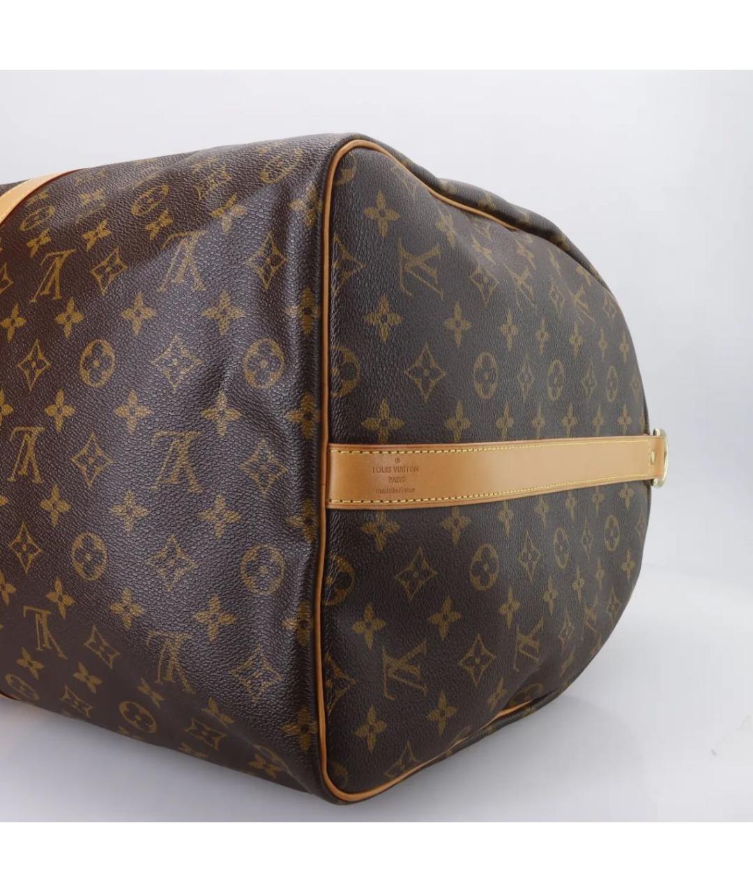 LOUIS VUITTON Коричневая дорожная/спортивная сумка, фото 7