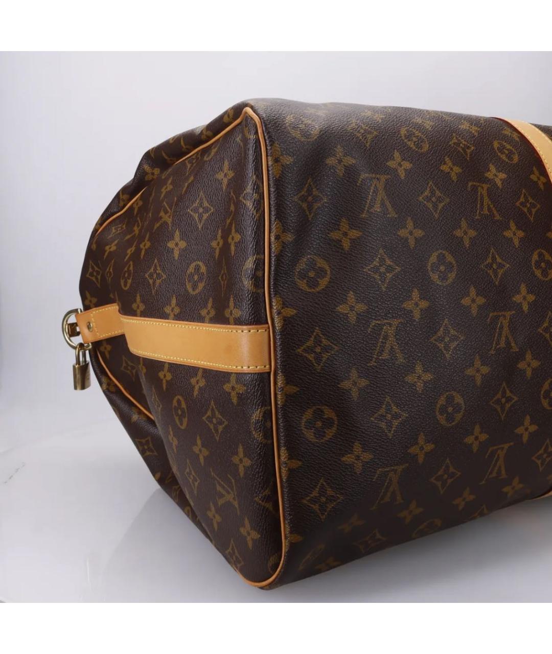 LOUIS VUITTON Коричневая дорожная/спортивная сумка, фото 6