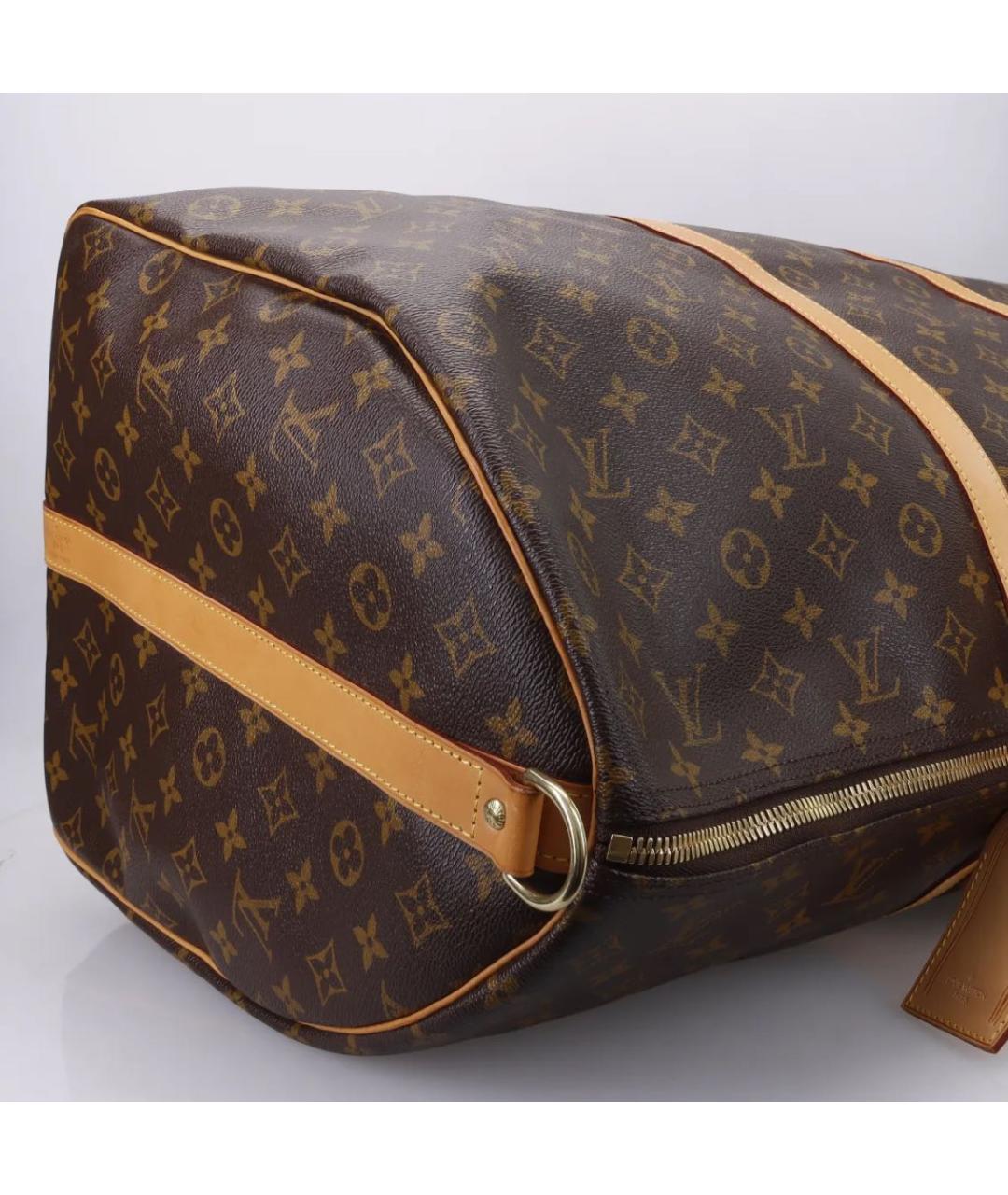 LOUIS VUITTON Коричневая дорожная/спортивная сумка, фото 8