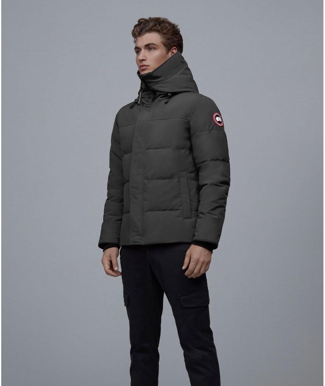 CANADA GOOSE Антрацитовая полиэстеровая парка, фото 4