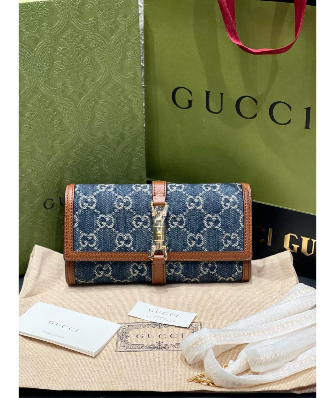 GUCCI Синяя сумка через плечо, фото 8