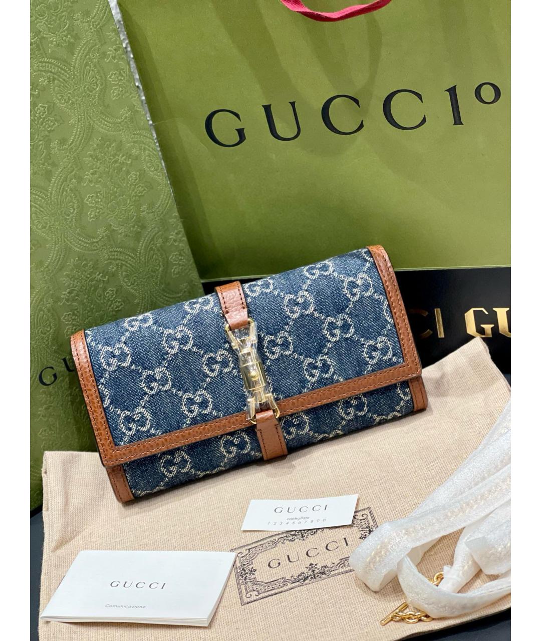 GUCCI Синяя сумка через плечо, фото 2
