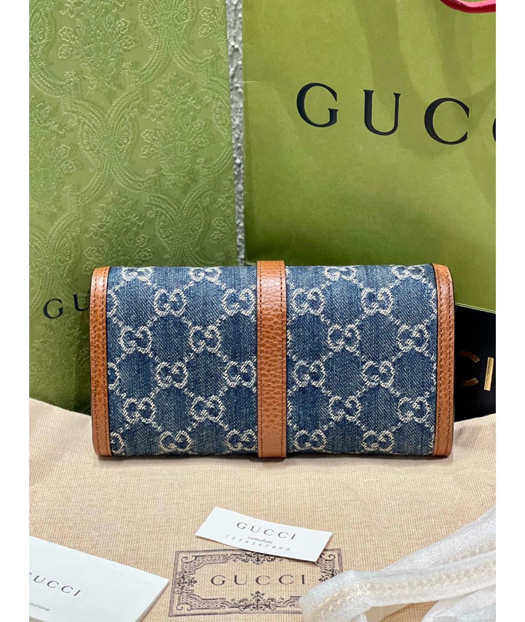 GUCCI Синяя сумка через плечо, фото 6