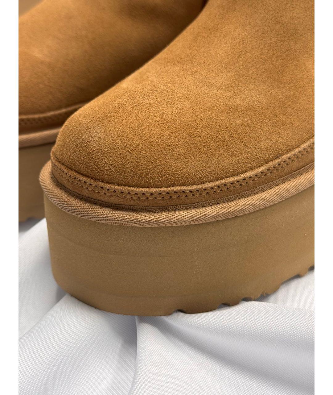 UGG AUSTRALIA Коричневые замшевые полусапоги, фото 7