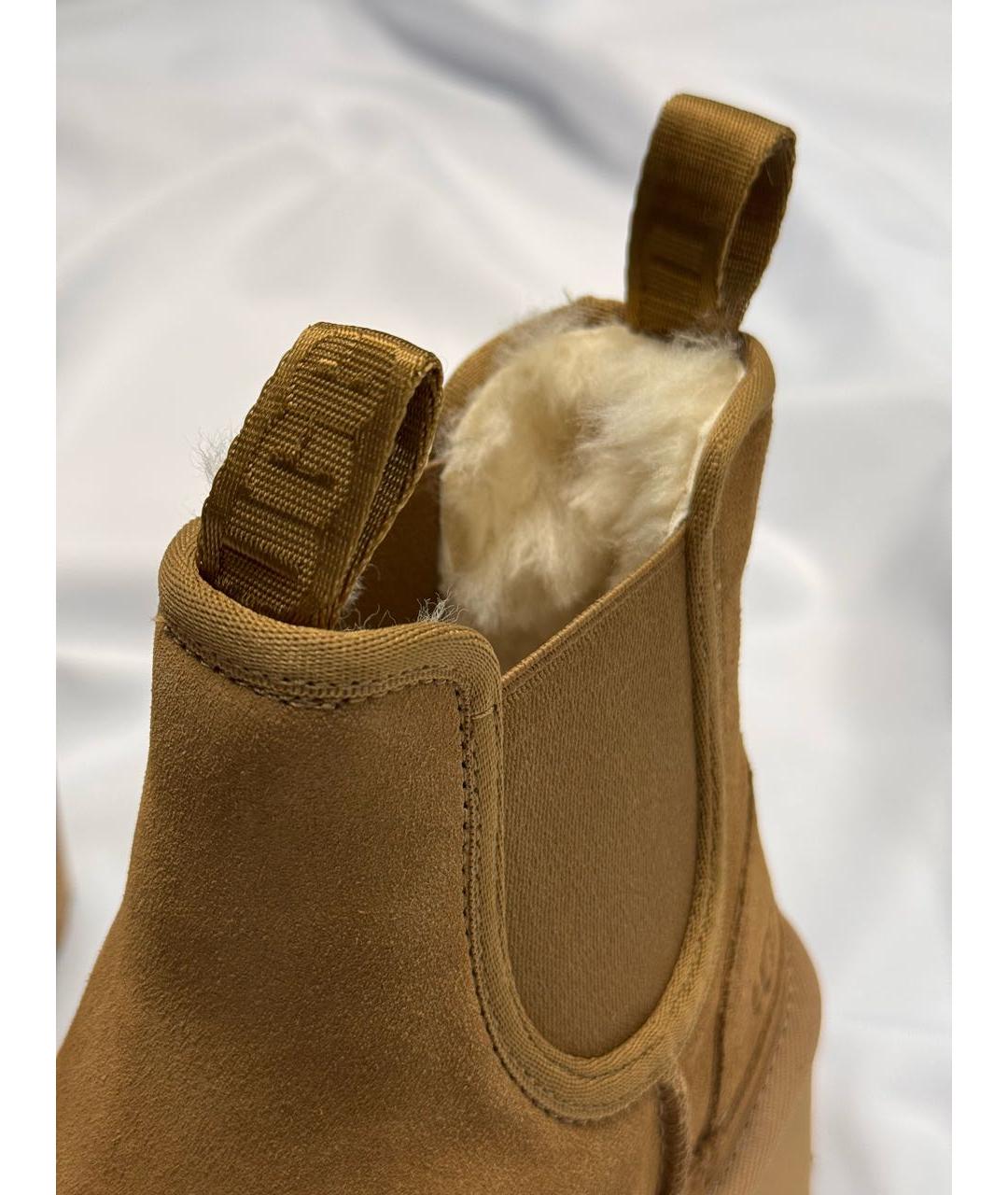 UGG AUSTRALIA Коричневые замшевые полусапоги, фото 6