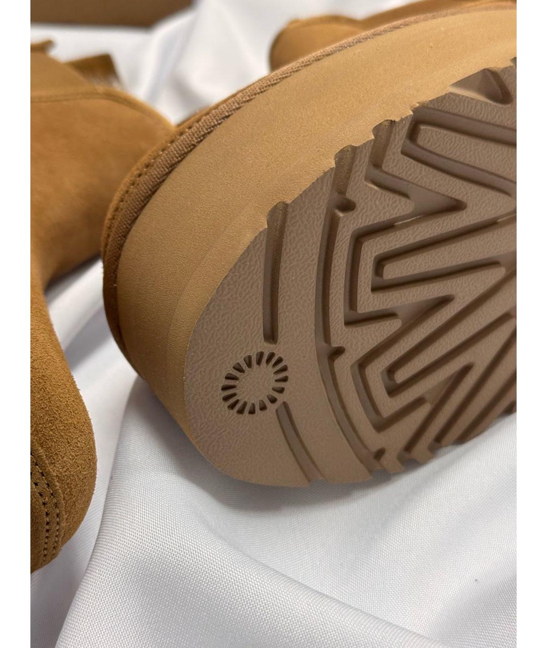 UGG AUSTRALIA Коричневые замшевые полусапоги, фото 8