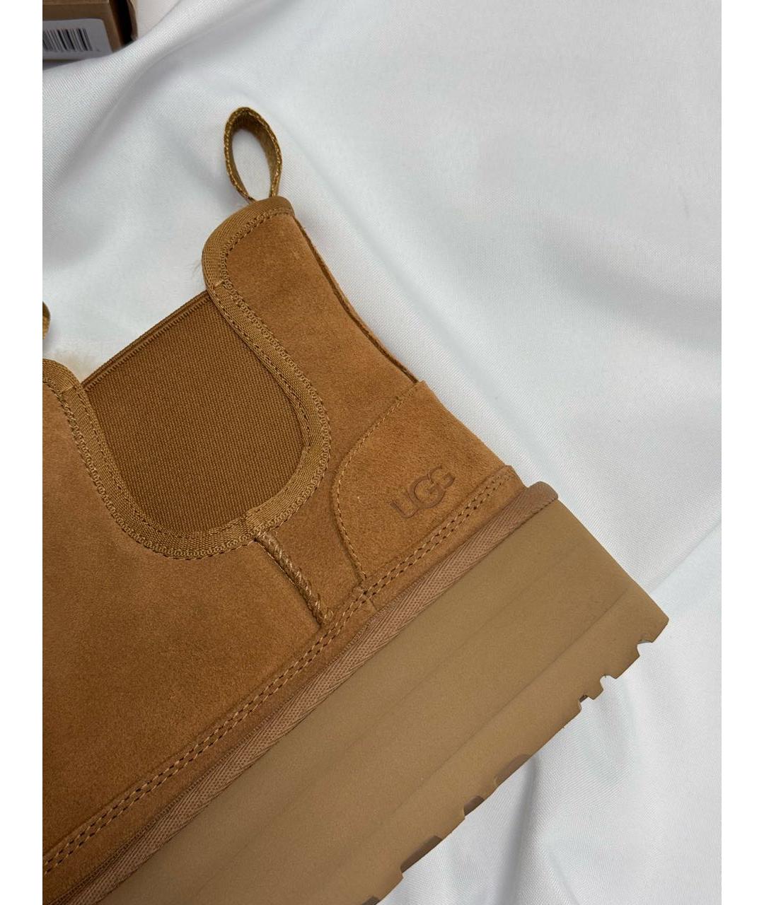 UGG AUSTRALIA Коричневые замшевые полусапоги, фото 5