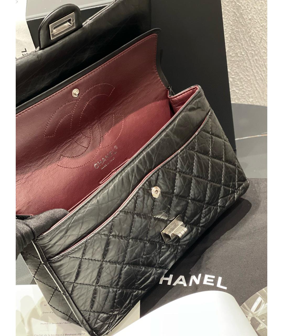 CHANEL Черная кожаная сумка через плечо, фото 3