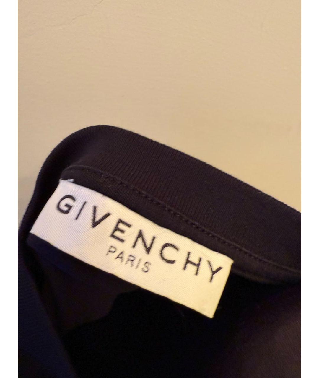 GIVENCHY Черная хлопковая футболка, фото 2