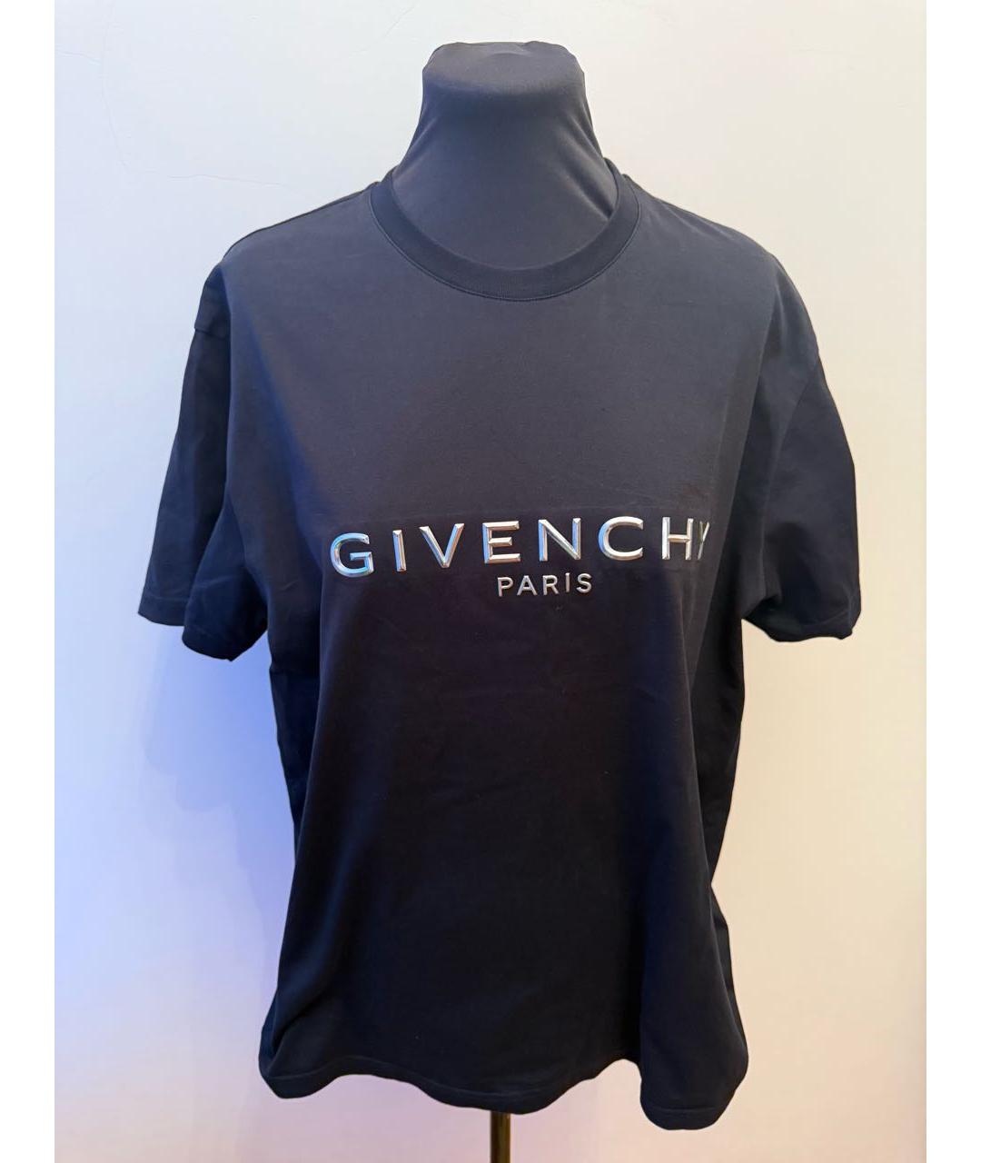 GIVENCHY Черная хлопковая футболка, фото 4