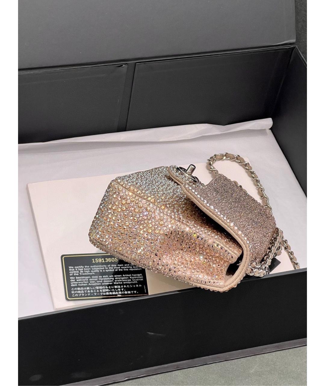 CHANEL Бежевая сумка через плечо, фото 5