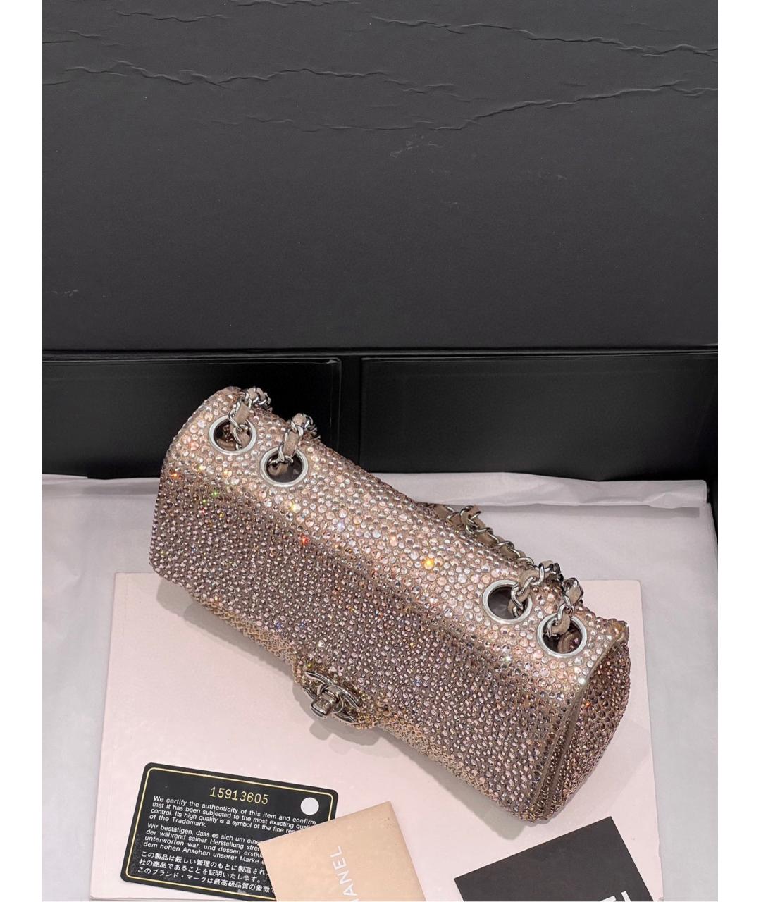 CHANEL Бежевая сумка через плечо, фото 4