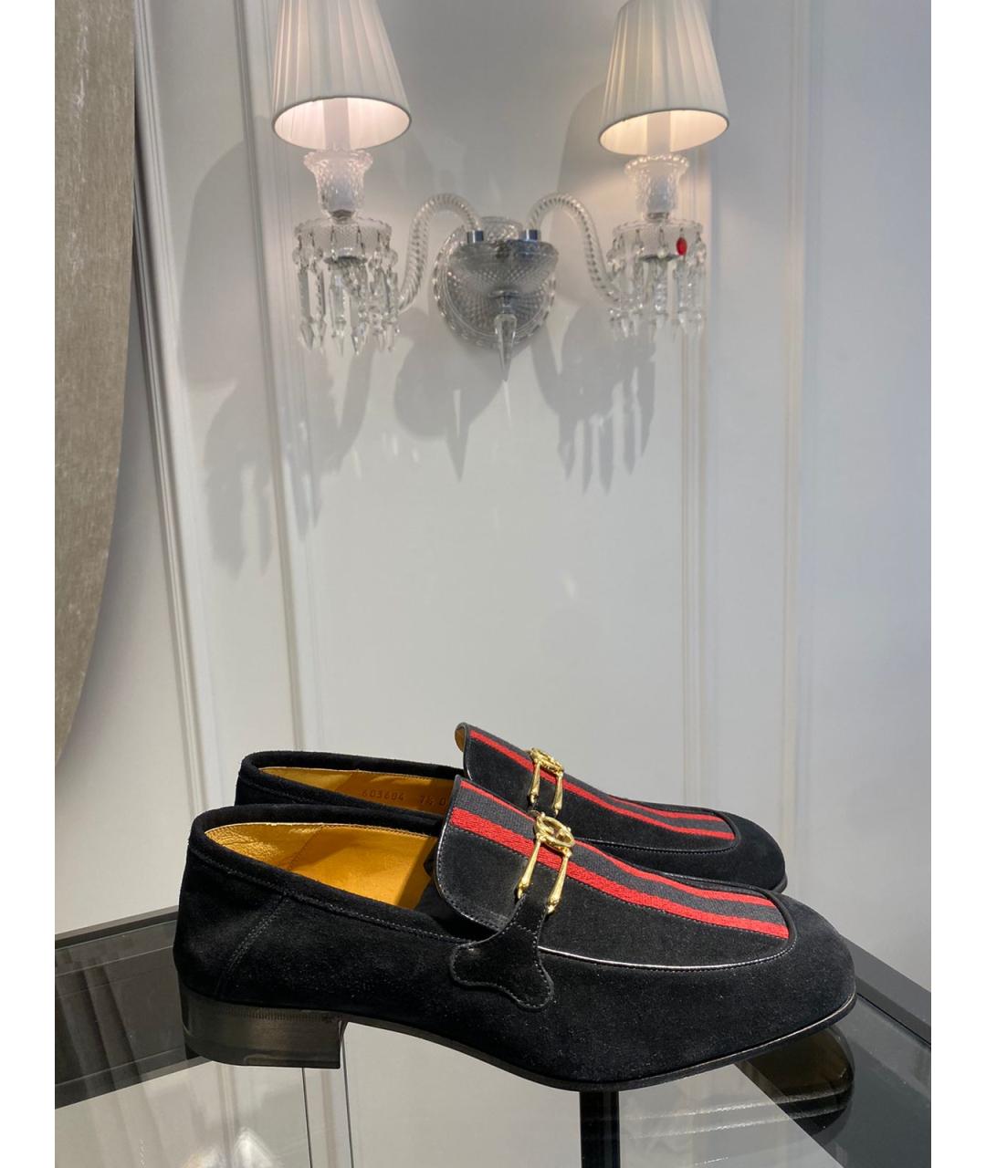 GUCCI Черные замшевые туфли, фото 2
