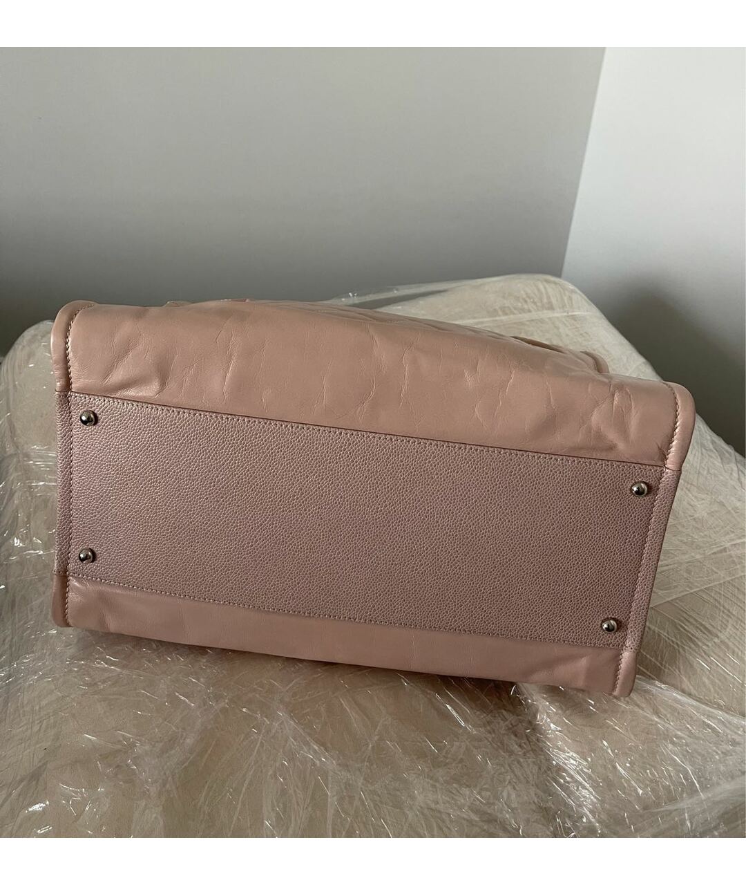 CHANEL PRE-OWNED Розовая кожаная сумка тоут, фото 4