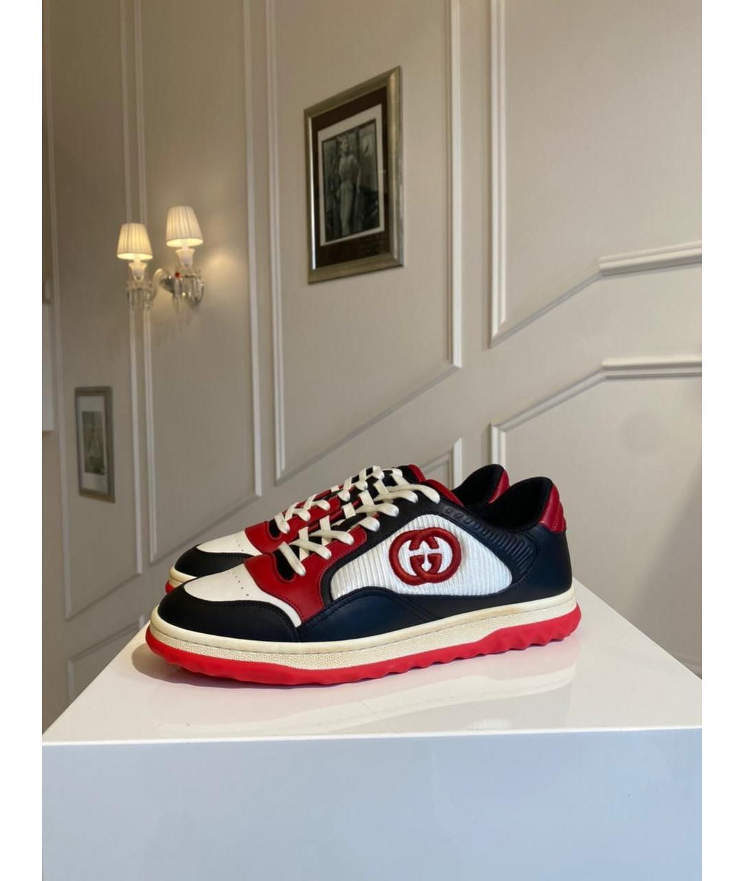 GUCCI Мульти кожаные низкие кроссовки / кеды, фото 2