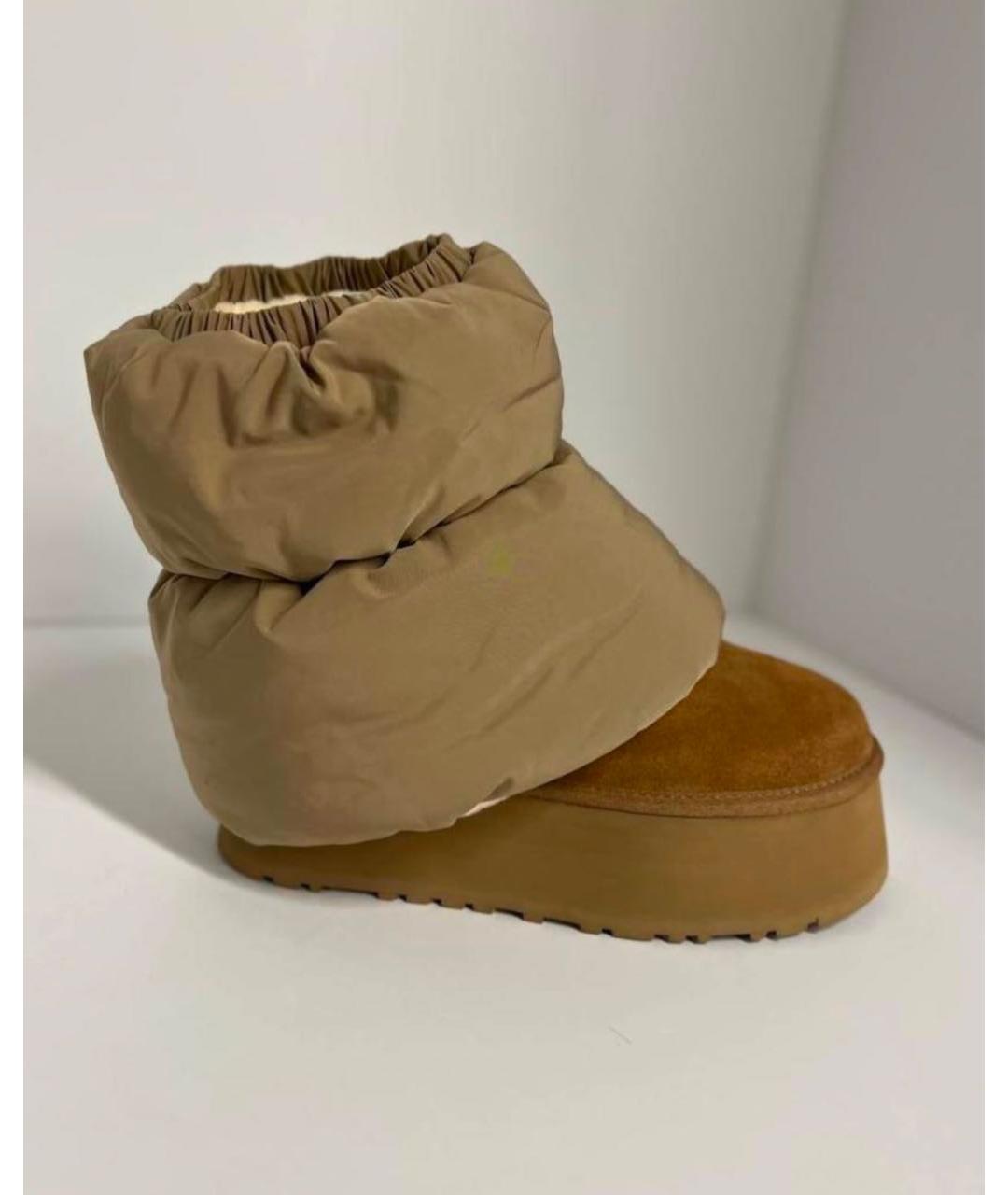 UGG AUSTRALIA Бежевые замшевые ботинки, фото 5