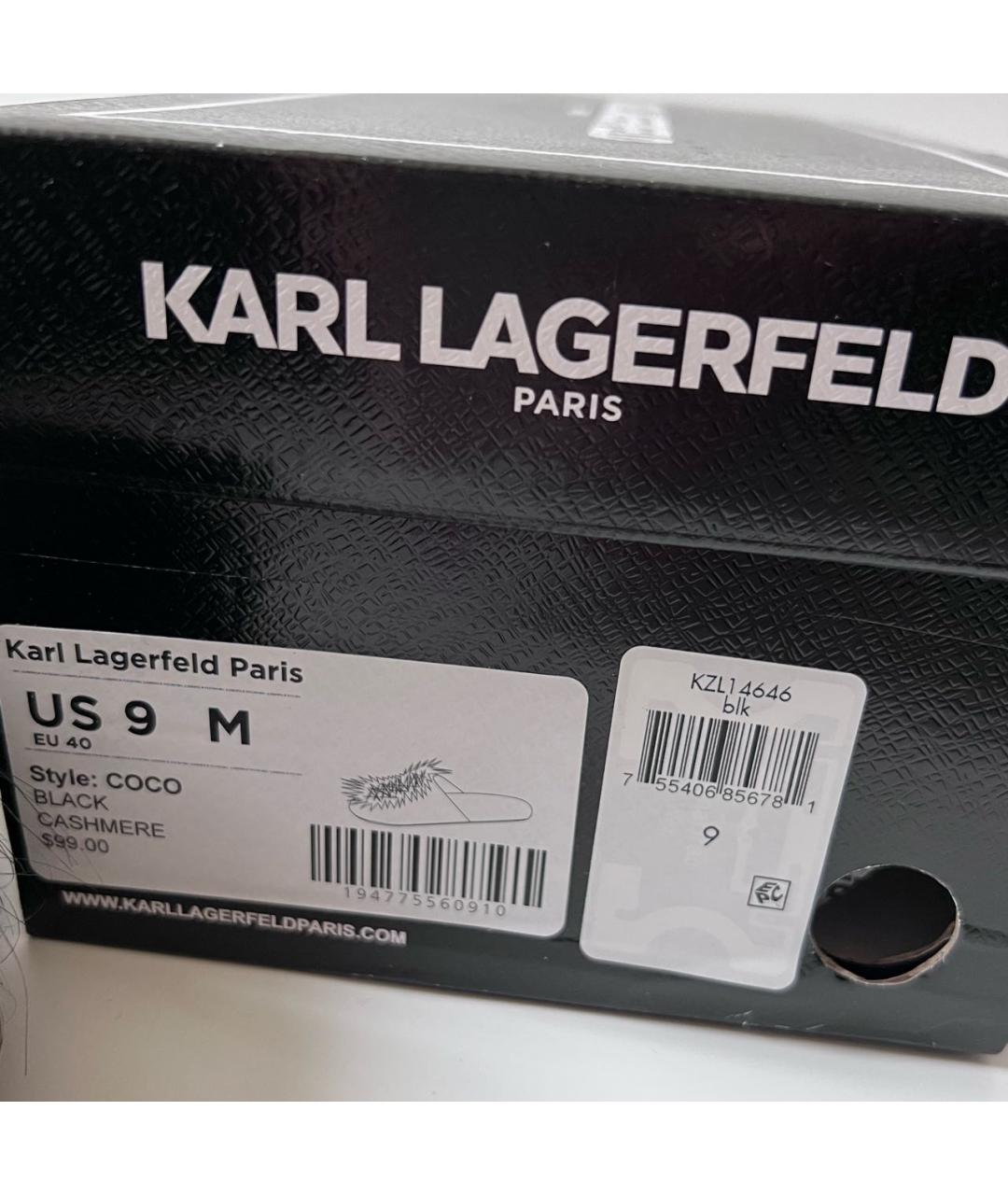 KARL LAGERFELD Черные мюли, фото 7