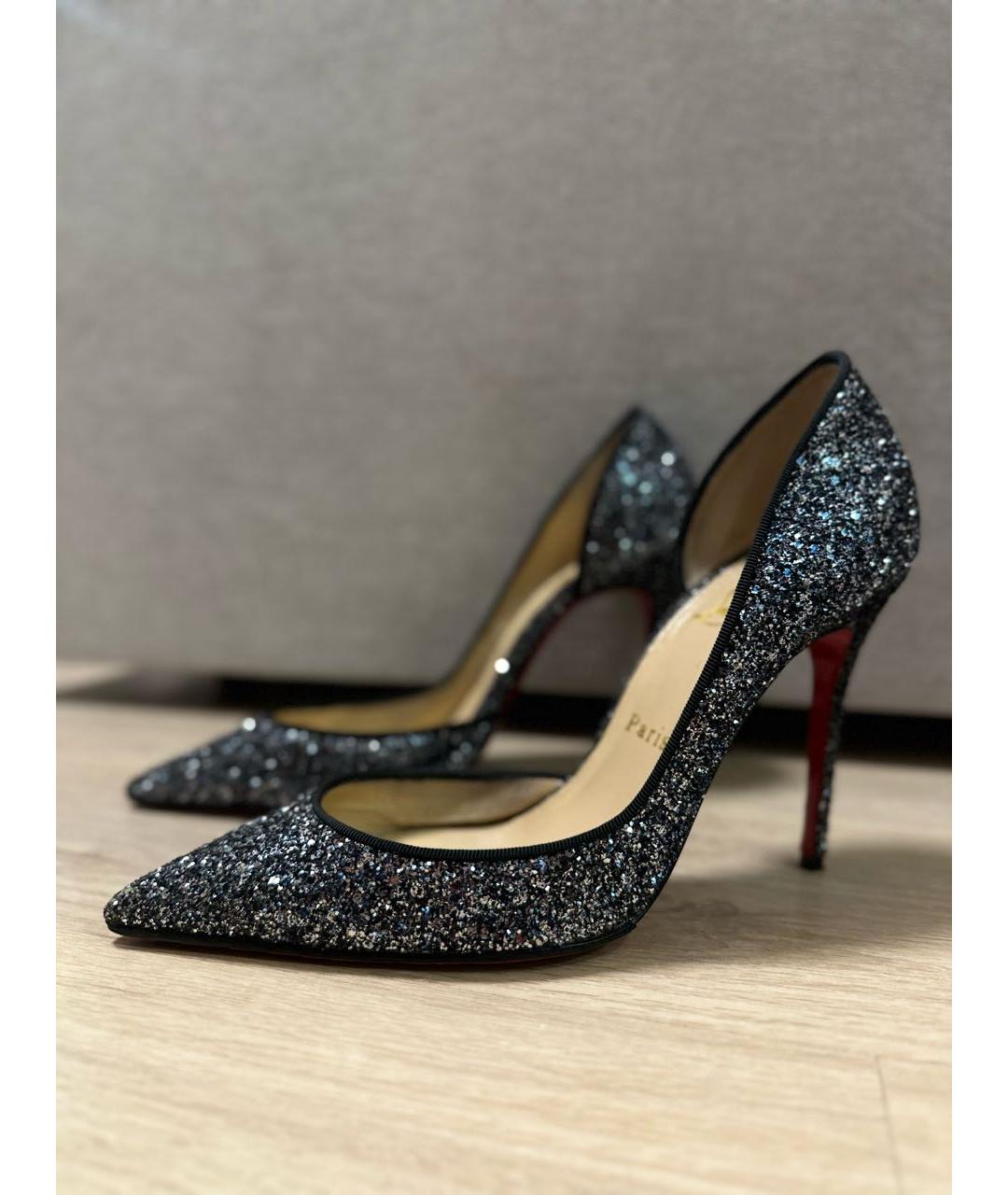 CHRISTIAN LOUBOUTIN Серебряные туфли, фото 9