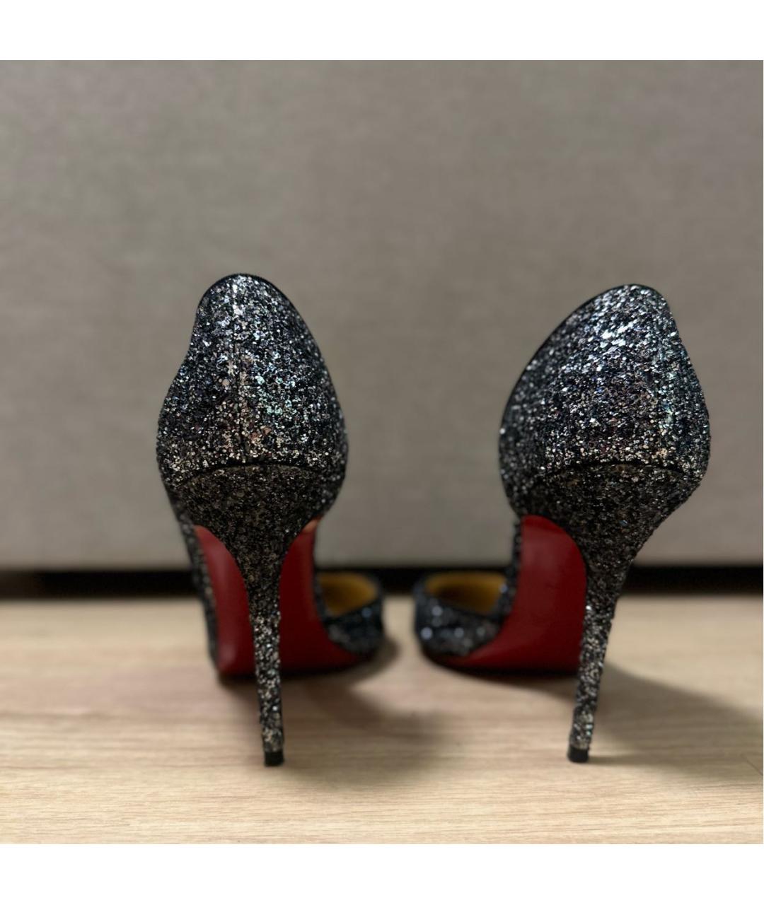 CHRISTIAN LOUBOUTIN Серебряные туфли, фото 4