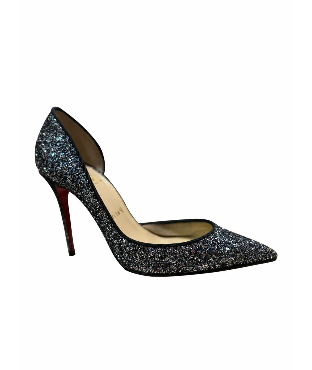 CHRISTIAN LOUBOUTIN Серебряные туфли, фото 1